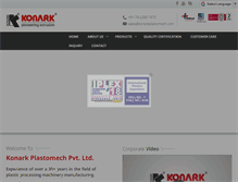 Tablet Screenshot of konarkplastomech.com